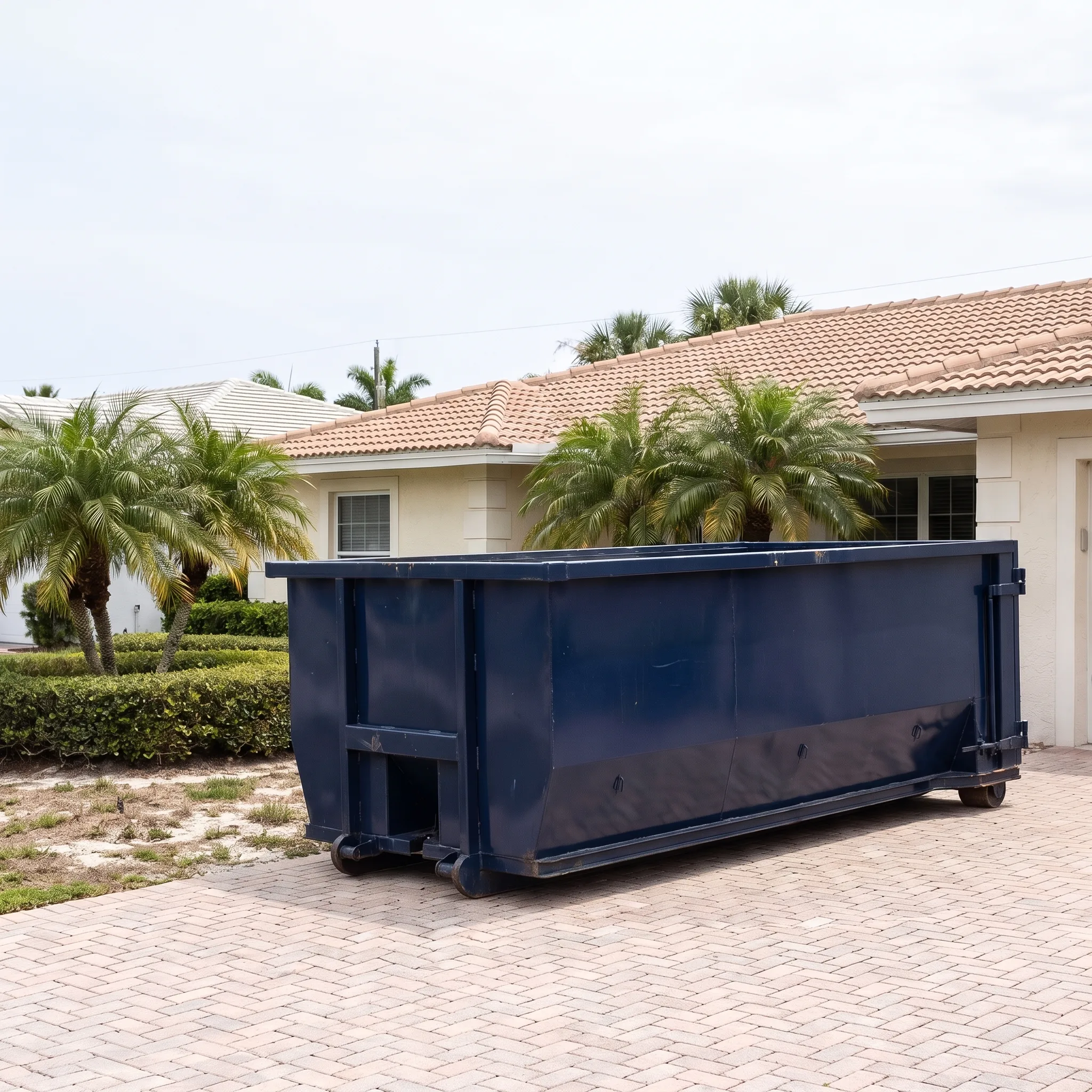 Dumpster on a Lakeland, FL job site
